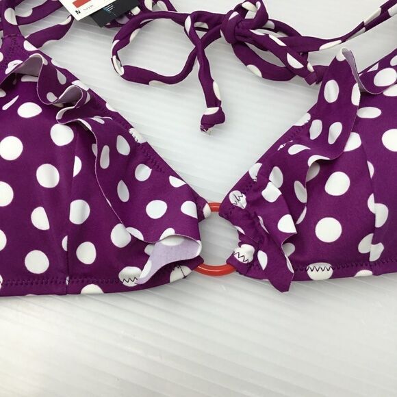 Marie Meili O Ring Polka Dot Bikini Top (D7) - Picture 5 of 8